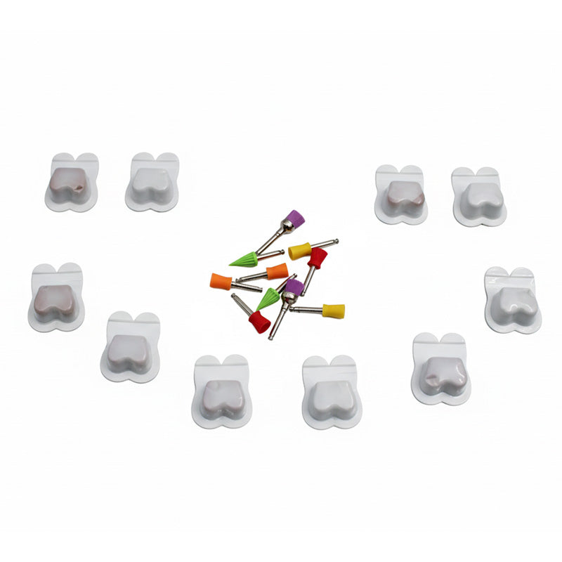 LD Prophy Paste with Dental Polishing Cups for preventive dentistry, shown with paste and polishing tools in use.
