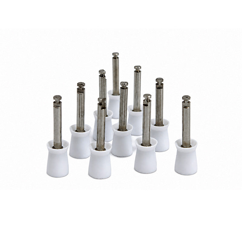 LD Rubber Polishing Cups for preventive dentistry, used with dental polishing tools in dental care procedures.