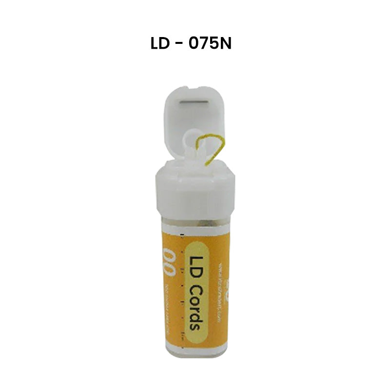 LD Dental Disposables knitted gingival non-medicated retraction cords, 100-inch plain black dental retraction cords for gingival retraction.