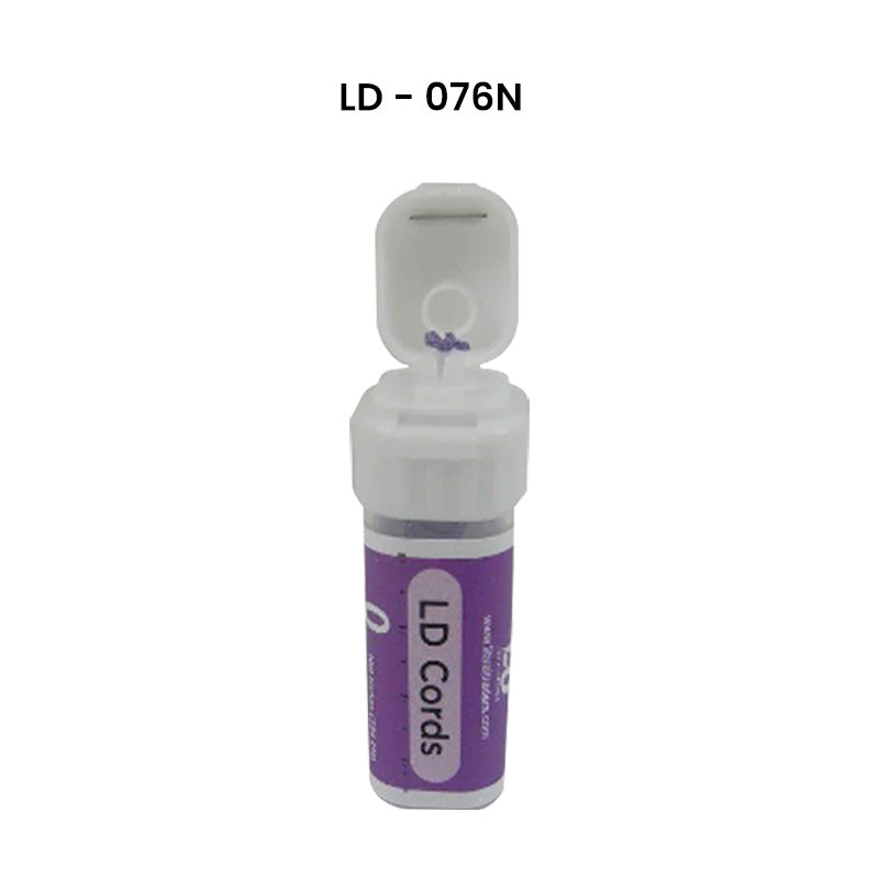 LD Dental Disposables knitted gingival non-medicated retraction cords, 100-inch plain black dental retraction cords for oral procedures.