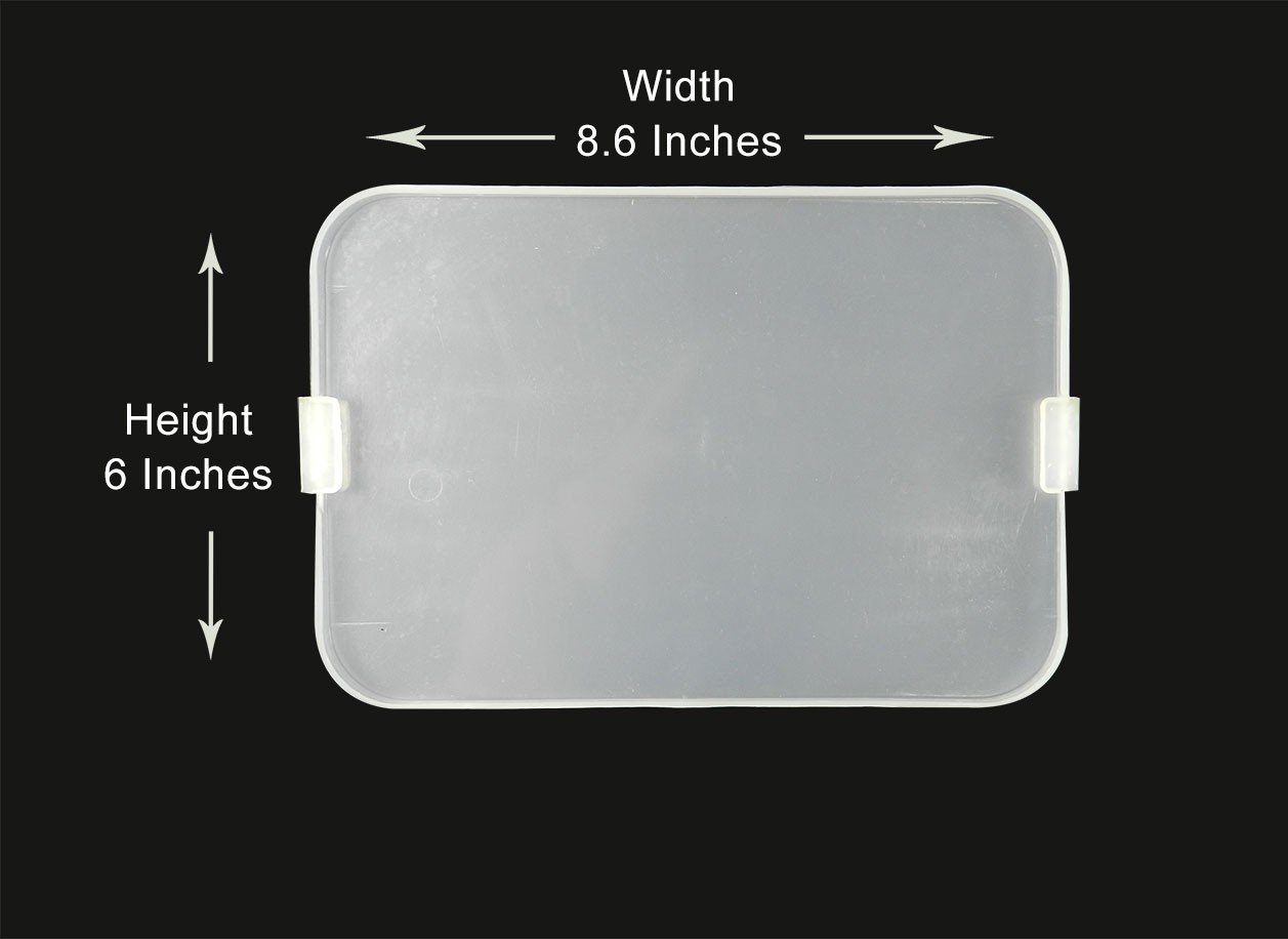 LD Dental Disposables LD Lid Cover Setup Tray, kidney-shaped dental tray with lid for sterilization and instrument organization