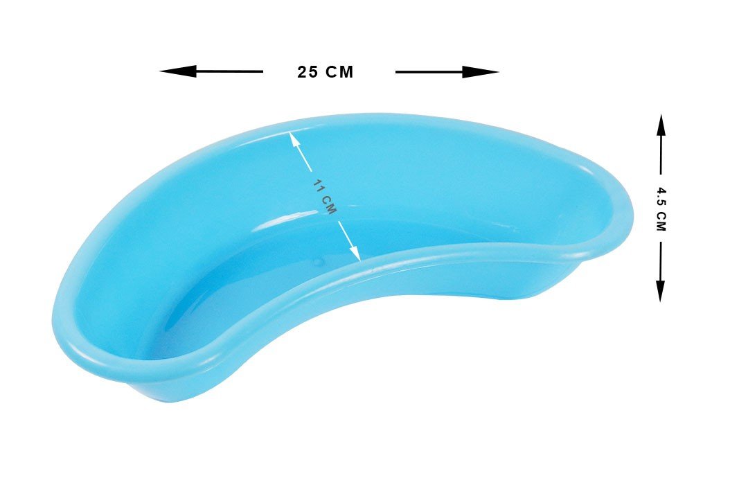 Two LD Plastic Kidney Trays from LD Dental Disposables, setup trays for medical or dental use, durable and easy to clean.