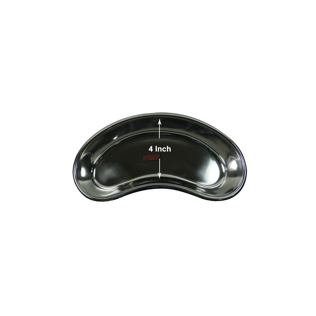 LD Stainless Steel Kidney Tray 8 Inch, a durable setup tray used in dental procedures, with a polished metal finish.