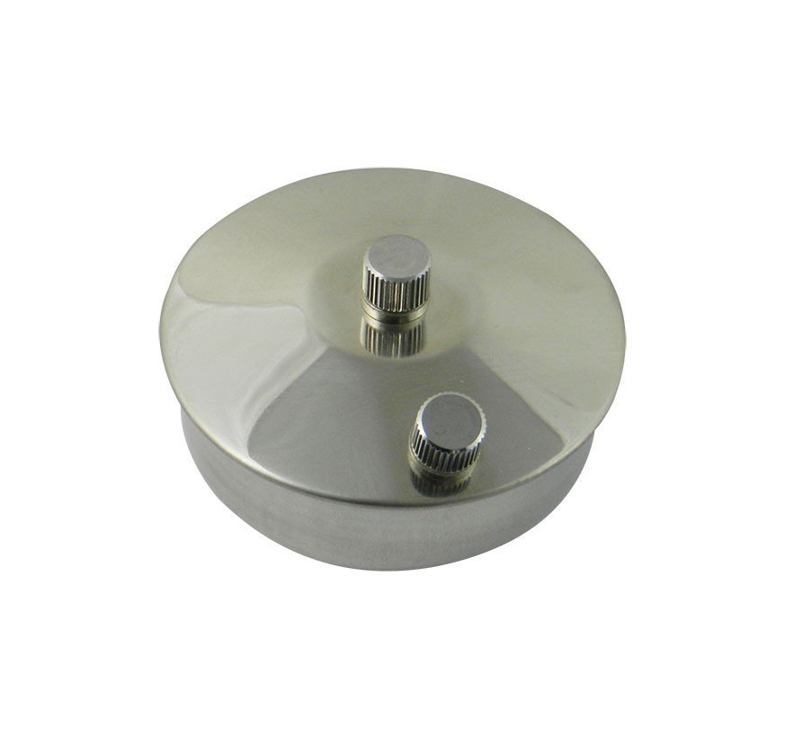 LD stainless steel spirit lamp for dental use, featuring a compact design and a glass flame chamber for precise sterilization.