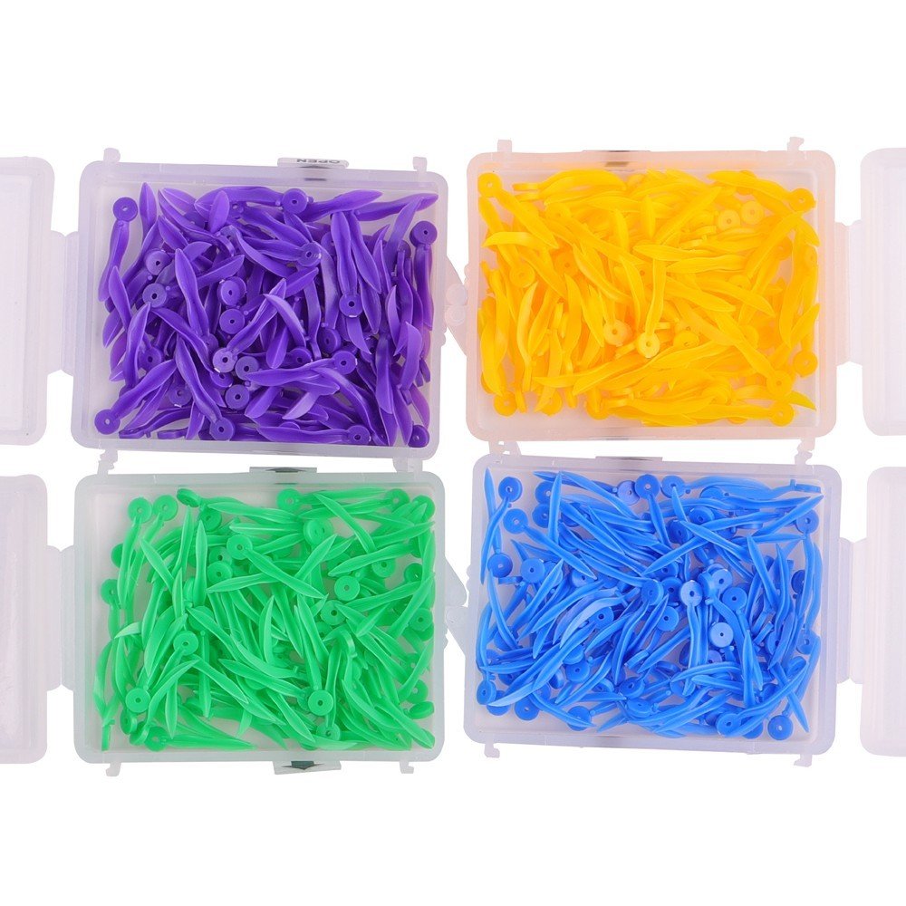 Blue LD Dental Fixing Wedges with Holes, extra small size, designed for dental applications, from LD Dental Disposables.