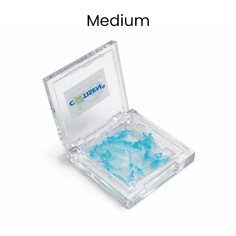 LD Dental Wedges with Matrix Band, dental disposable wedges shown in a close-up for cavity filling and dental restoration.