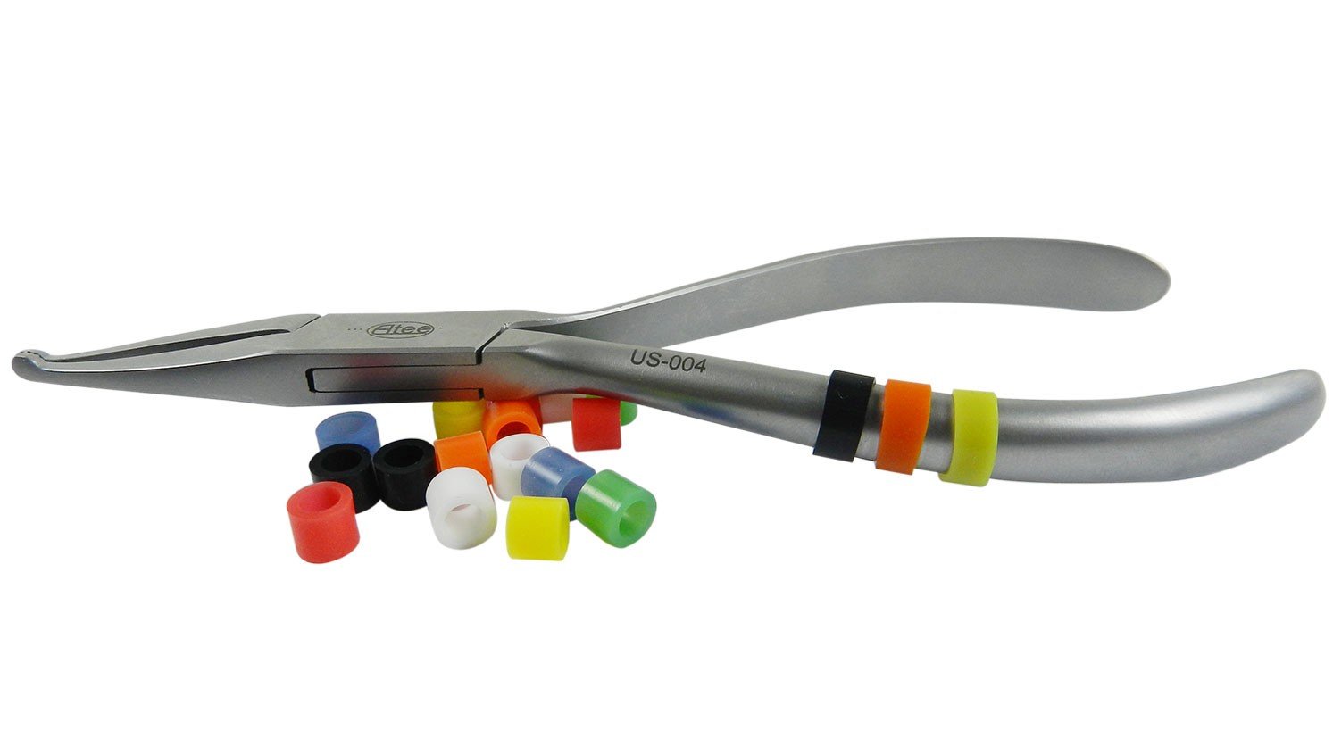 Yellow LD Instruments Code Rings for dental use, shown in a close-up image demonstrating their design and fit.