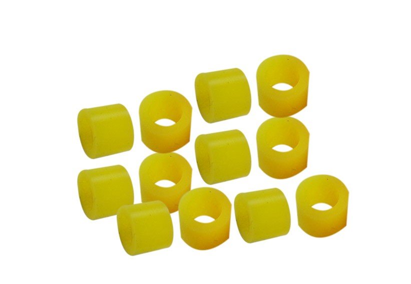 Yellow LD Instruments Code Rings from LD Dental Disposables, showing close-up of reusable dental instrument rings.