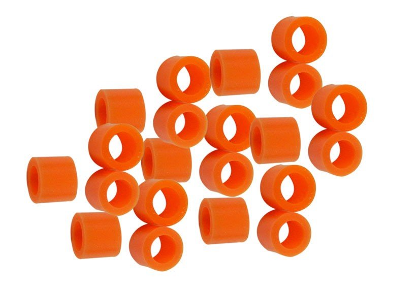 Yellow LD Instruments Code Rings from LD Dental Disposables, showing close-up of dental instrument rings on a white background.