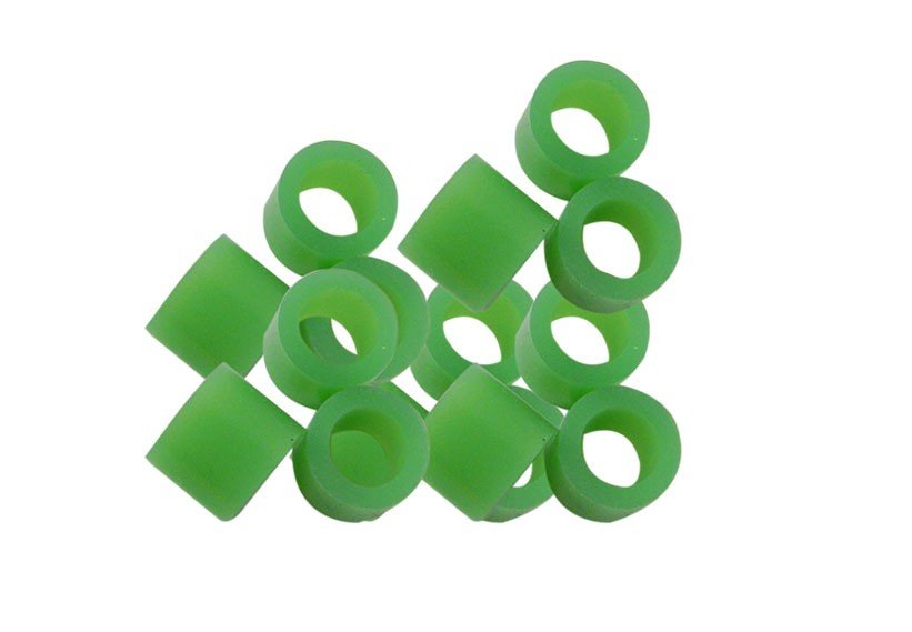 Yellow LD Instruments Code Rings from LD Dental Disposables, shown in a close-up image with multiple rings on a white background.