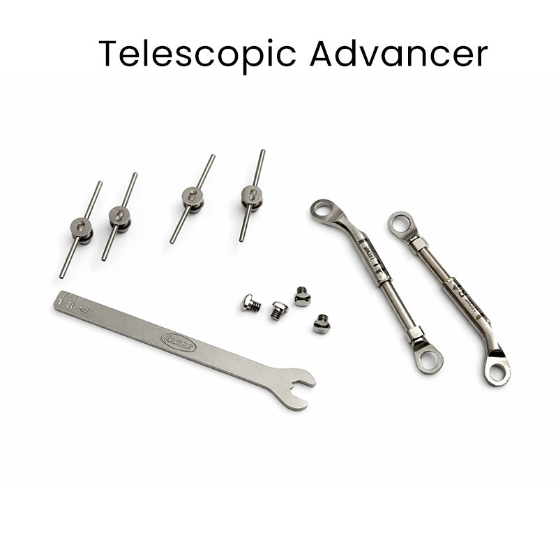 Leone Telescopic Advancer 7 mm antisnoring appliance from Leone s.p.a, showing the adjustable device for snoring relief.