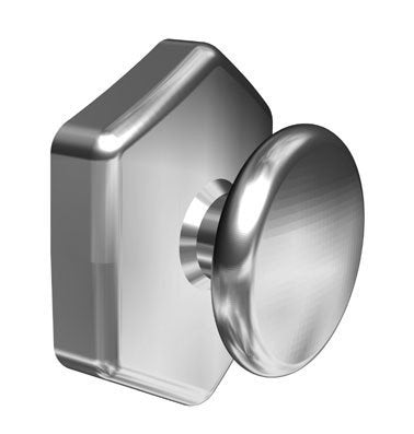 Leone S.p.a two-piece bondable buttons with rectangular flat design, shown in a close-up image.