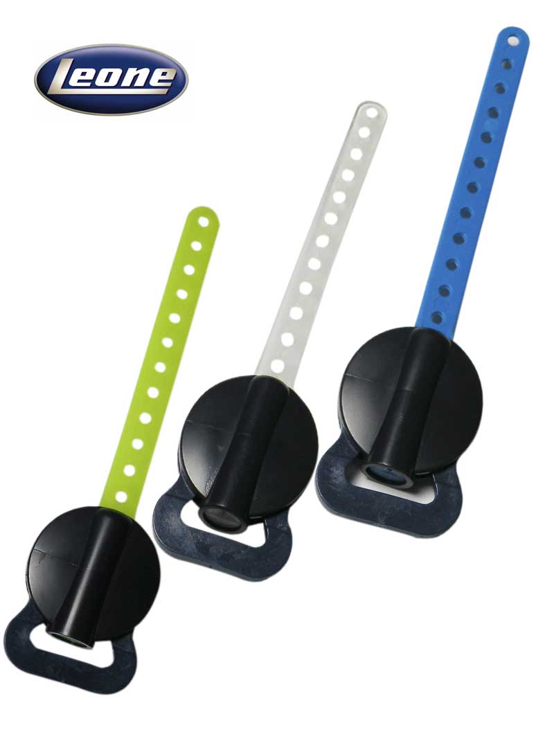 Pair of Leone Safety Release Modules for headgear accessories, transparent light design by Leone s.p.a.