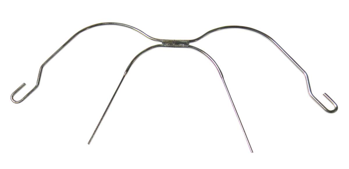 Leone Facebow Standard headgear and accessories for orthodontic use, with adjustable metal components and padding.