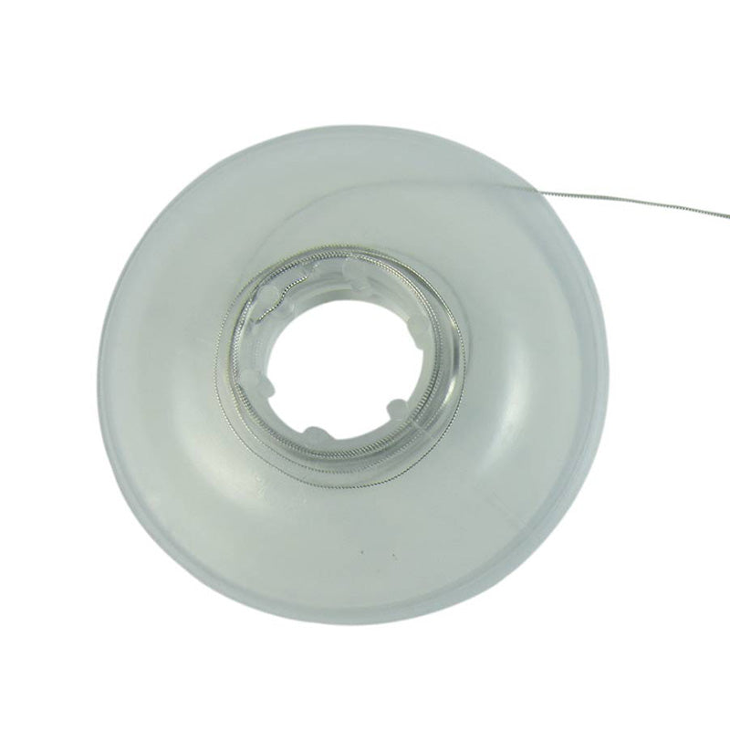 Leone S.p.a lingual retainer with flat woven wire for dental orthodontic retention, shown in a close-up view.
