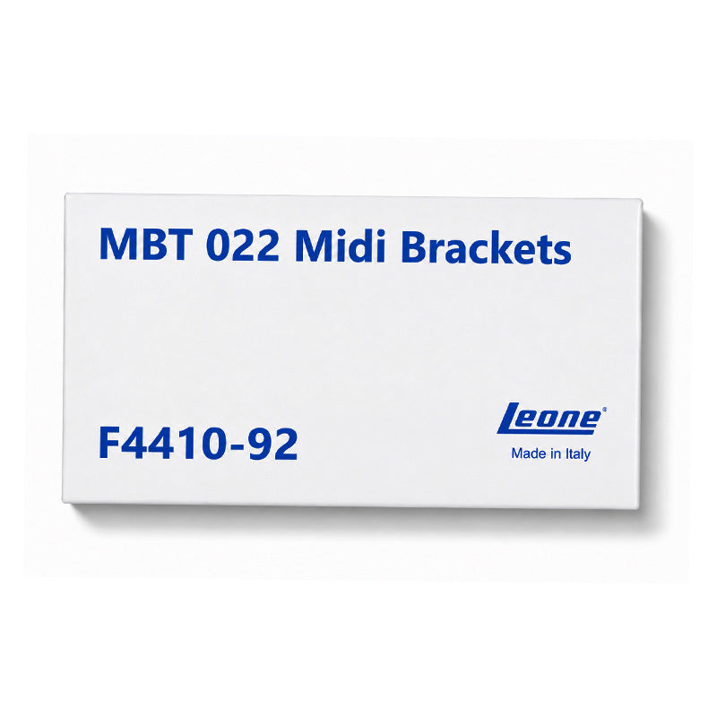 Leone Roth MBT Midi Mini Orthodontic Metal Brackets kit with 20 high-precision orthodontic metal brackets on a white background.