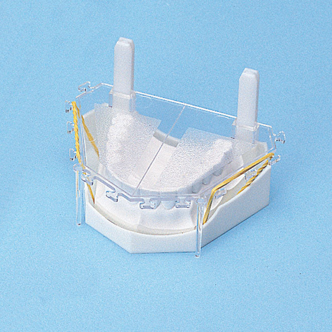 Leone s.p.a position plate for model bases used in base formers, featuring a metal plate with mounting holes.