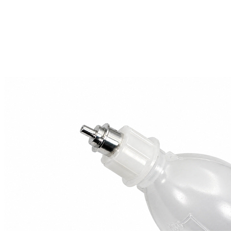 Leone Spray Flask for Powder 100 ML, orthodontic acrylics container from Leone S.p.a, shown with a clear plastic spray bottle