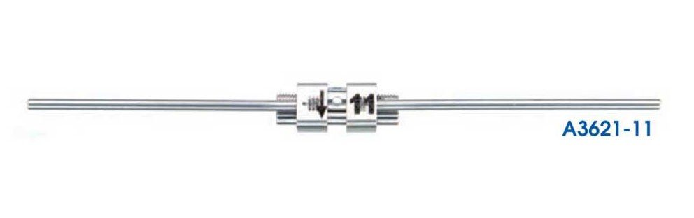 Leone Baby Expander Screws with Double Arms, 11mm, rapid orthodontic expanders by Leone s.p.a. for dental appliance adjustment.