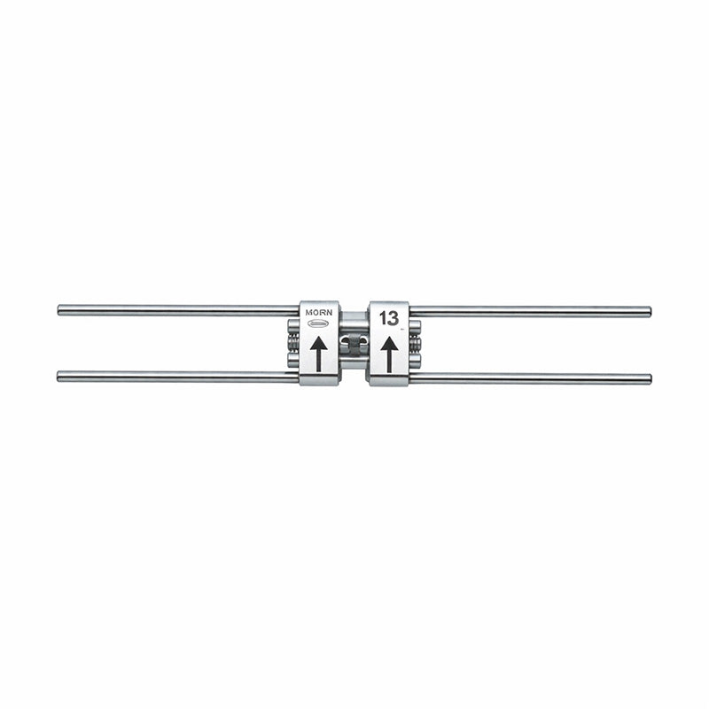 Leone Hyrex Rapid Expander Screw, 8mm, dental orthodontic rapid expander device with metallic finish, by Leone s.p.a.