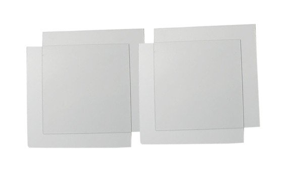 Leone s.p.a thermoplastic sheets in square and round shapes, 125mm diameter, 0.5mm thickness, in a pack of 25.