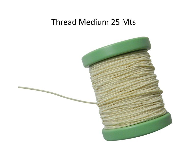 Light-colored Leone Elastic Ligatures made of cotton thread, designed for use with sleeve and thread applications.