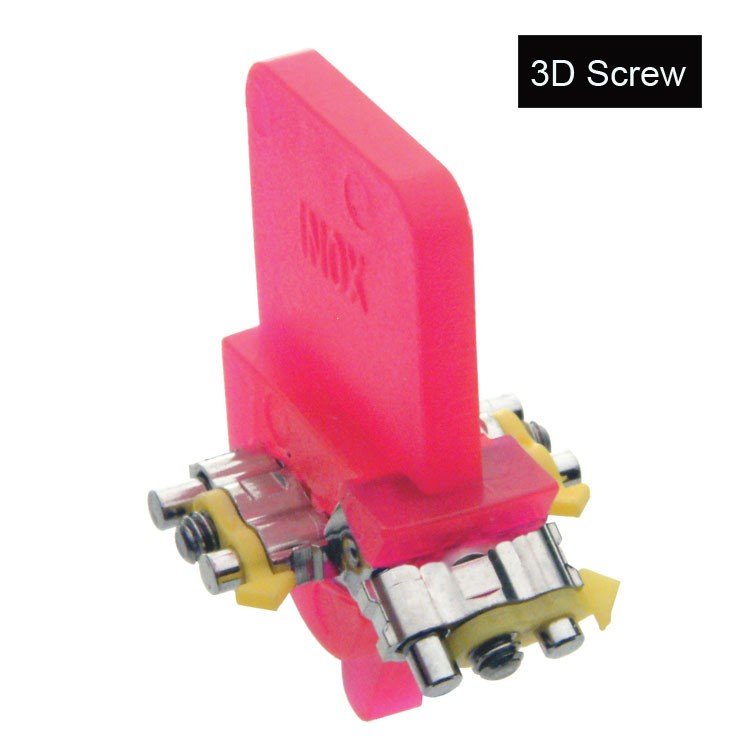 Leone s.p.a upper 3D screw with 3 activation points, special purpose screw in size 16 mm for dental or medical use
