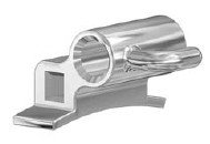 Leone S.p.A. weldable Edgewise/MBT/Roth .022 orthodontic tubes for molar brackets on a dental model.