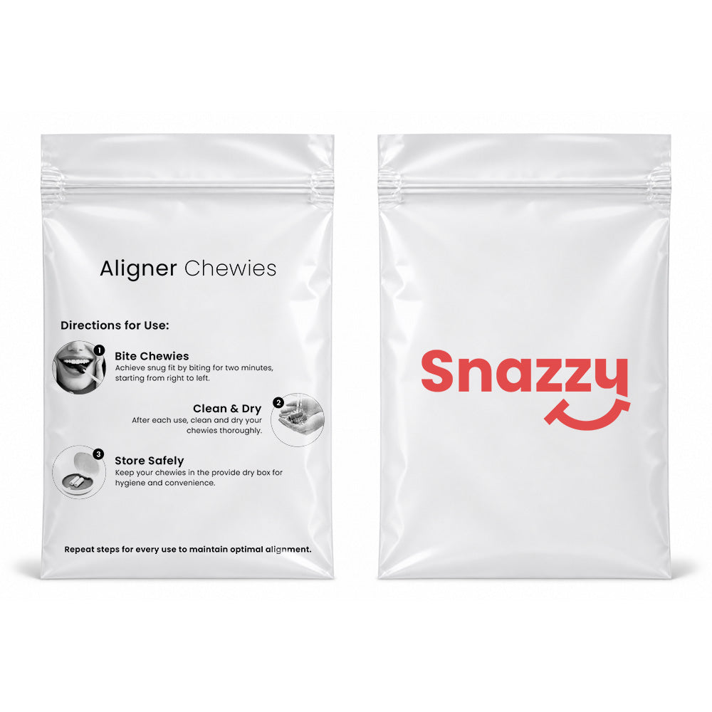 Libral empty zip bags for aligner chewies, size 3.5 x 5.25 inches, pack of 100, thermoforming accessory by Libral ®.