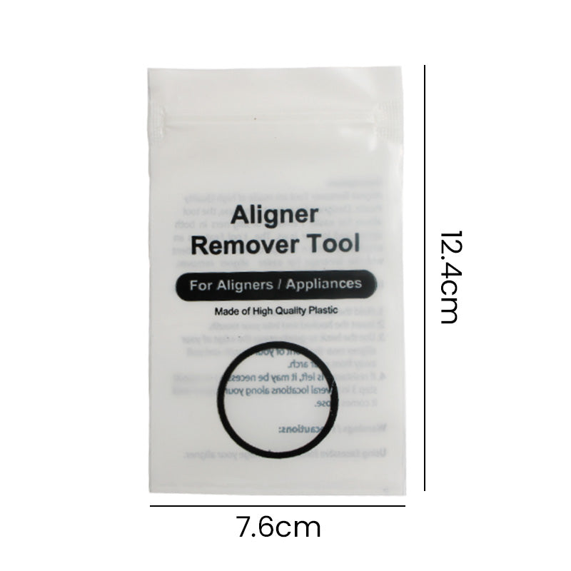 Libral empty zip bags for aligner removal tools, 3x5 inches, pack of 100, used for thermoforming accessory storage.