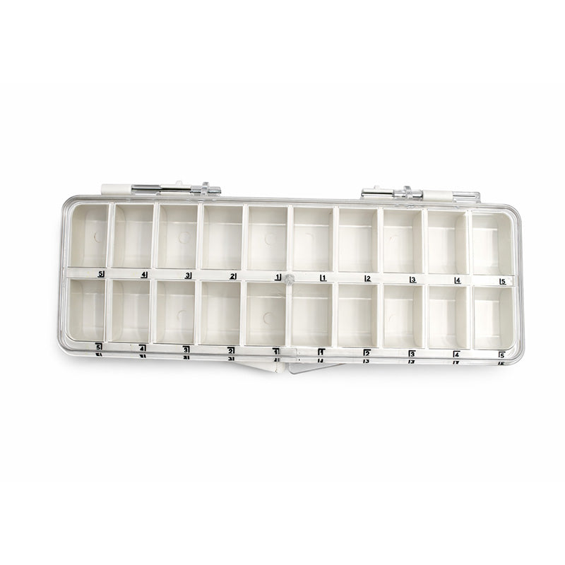 White Libral Jumbo Empty Bracket Box, a sturdy plastic bracket for mounting or storage, shown in a close-up image.