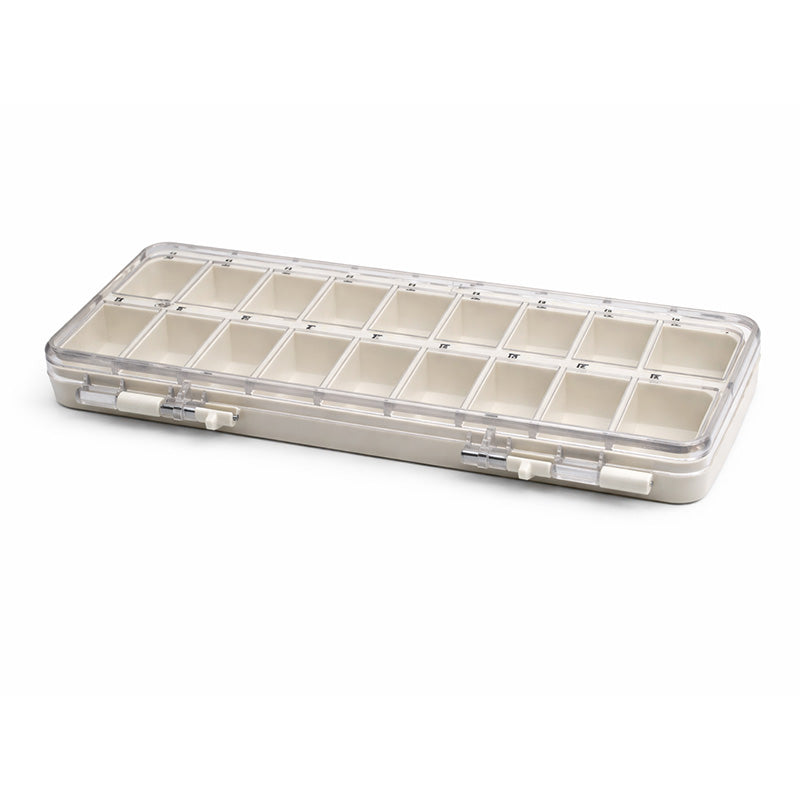 White Libral Jumbo Empty Bracket Box, durable plastic bracket for mounting, shown in a single pack with open design.