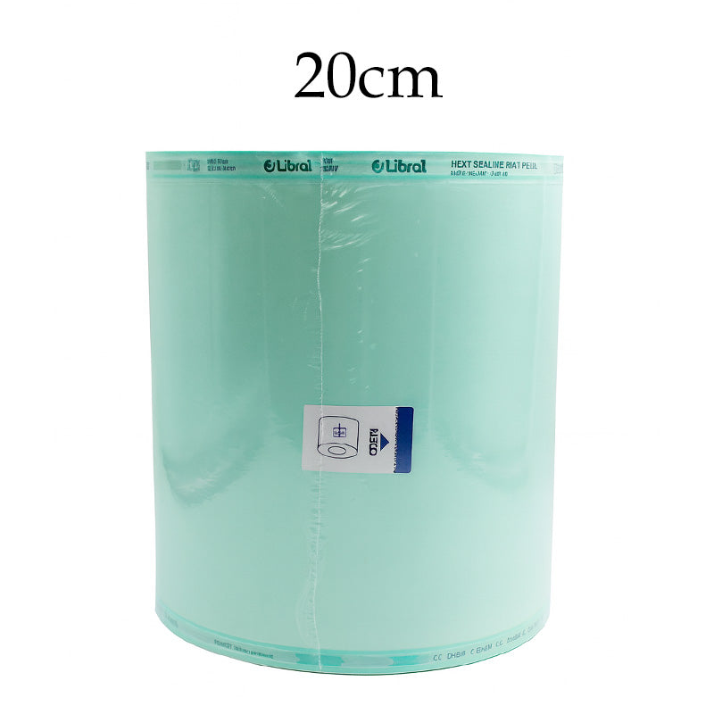 Libral Sterilization Rolls 200 Mts in pouch, 5.5 cm wide, flexible medical sterilization wrap for hospital use