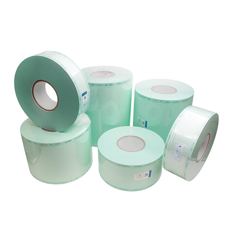 Libral Sterilization Rolls 200 meters, 5.5 cm wide, medical sterilization pouch roll in white with red markings, branded Libral®.