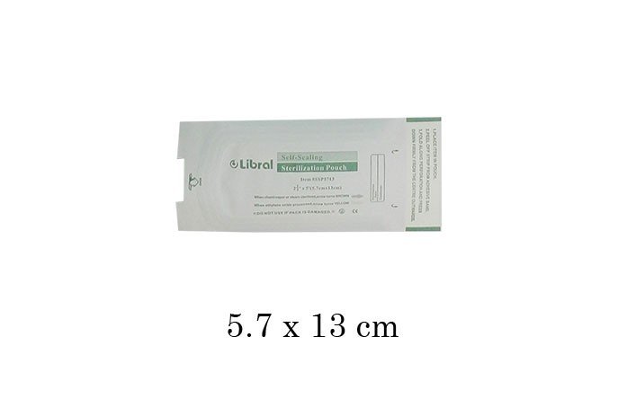 Libral Self Sealing Pouches 9x26 cm, 200-pack, clear plastic rolls and pouches for packaging and storage.
