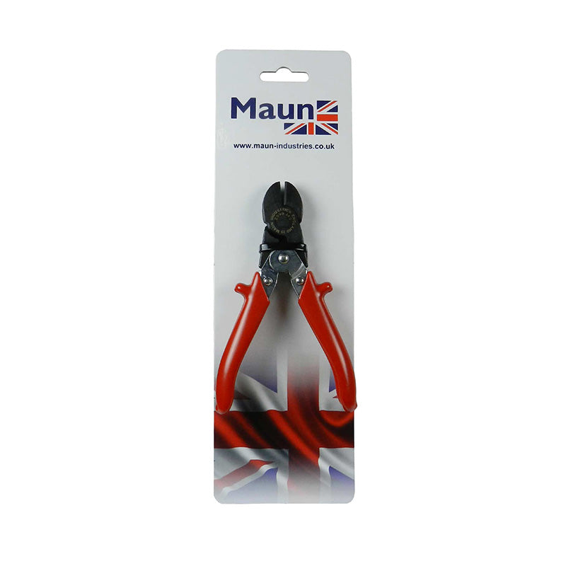 Maun Mini Heavy Wire Cutter with sleeve for precise cutting of thick wires, featuring durable construction and ergonomic design.