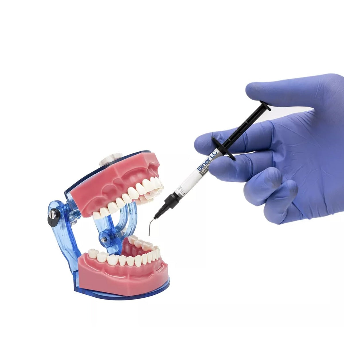 Meta Biomed MB Biner LC light-curing cavity liner syringe, 2g x 2, for dental cement and cavity lining procedures