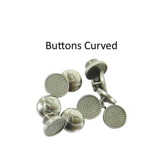 Round base of Morelli Bondable Buttons, a set of curved bondable buttons for sewing and craft projects.