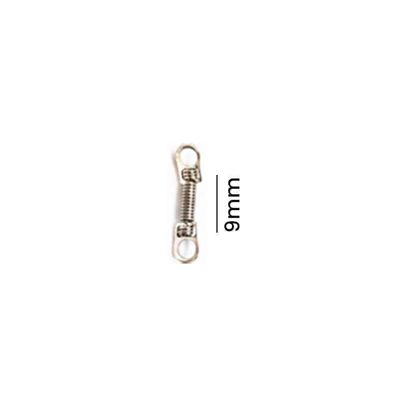 Morelli Niti closed coil springs with eyelets, 12mm size, made of flexible Niti material, for various mechanical applications.