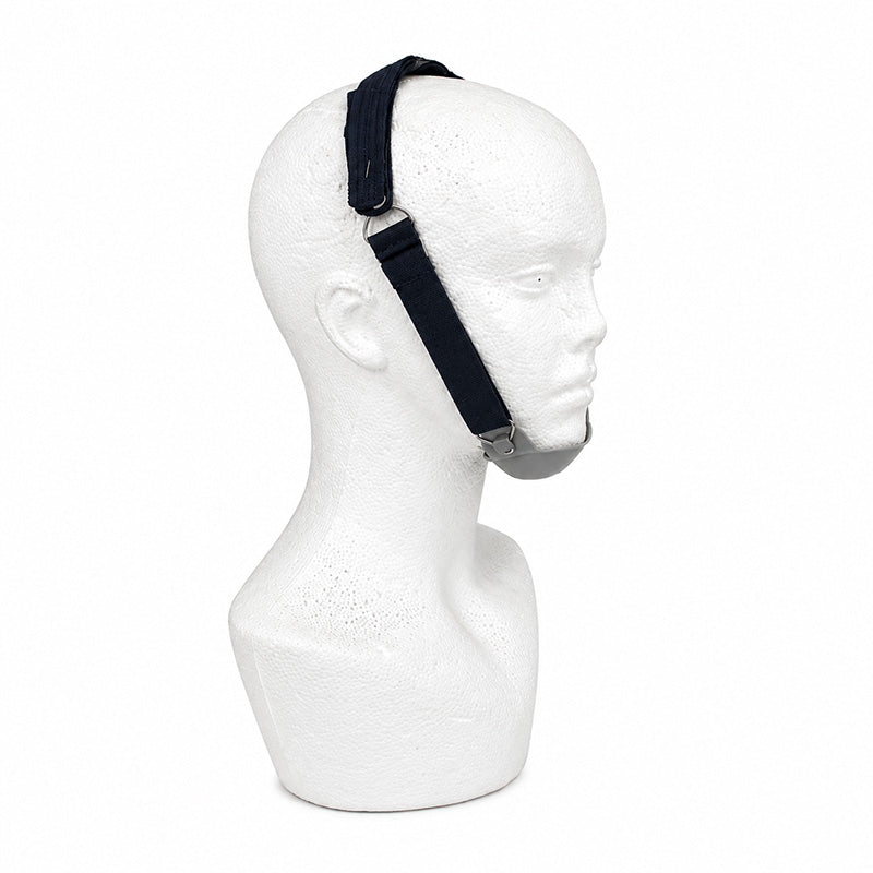 Morelli headgear with chin cap, adjustable accessory for comfort and protection, shown on a neutral background.