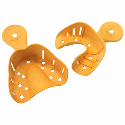 Pair of Morelli Impression Trays for upper and lower dental impressions, made of durable materials.