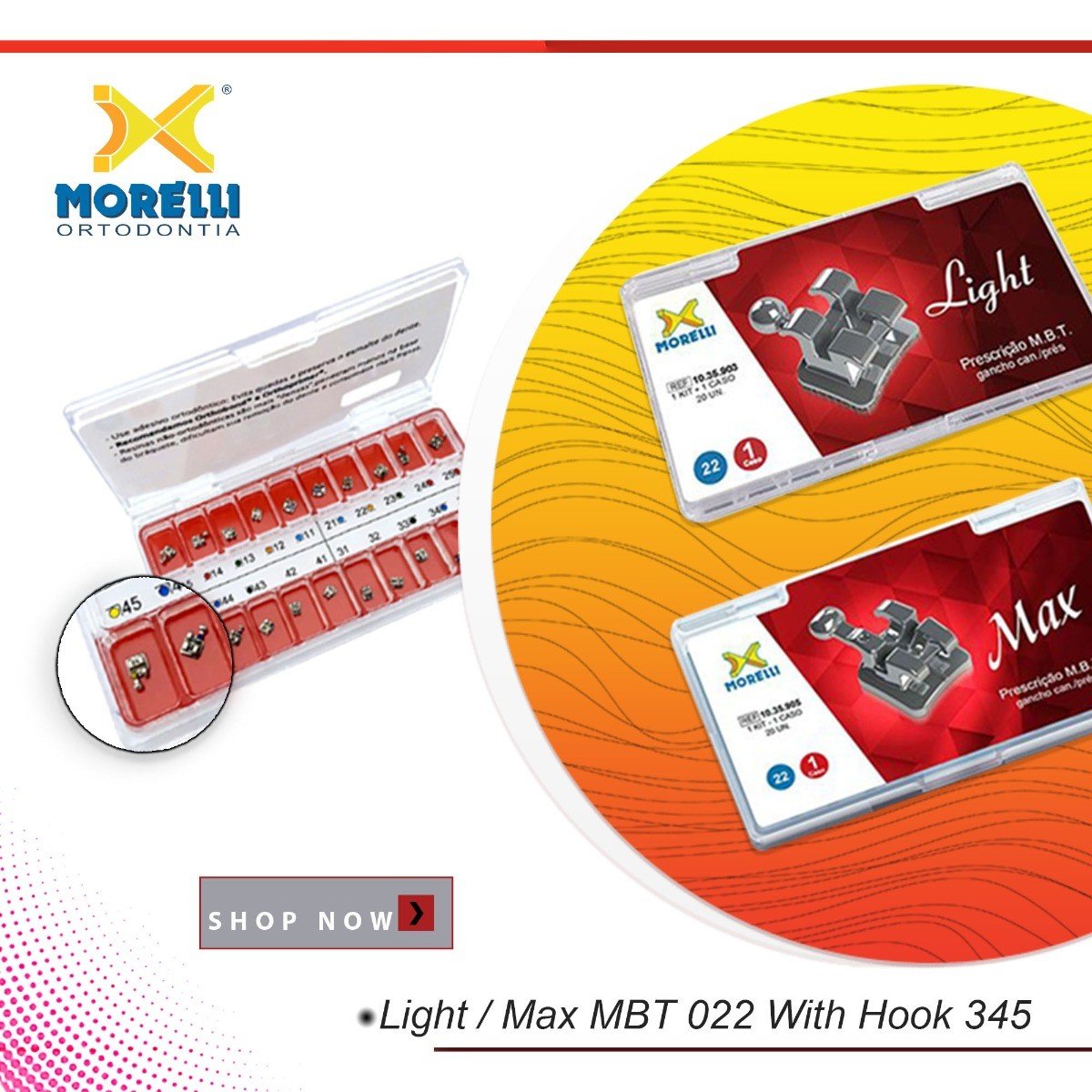Morelli Metal Bracket Kit 01 with hooks, includes case, designed for secure mounting and versatile use in various applications.