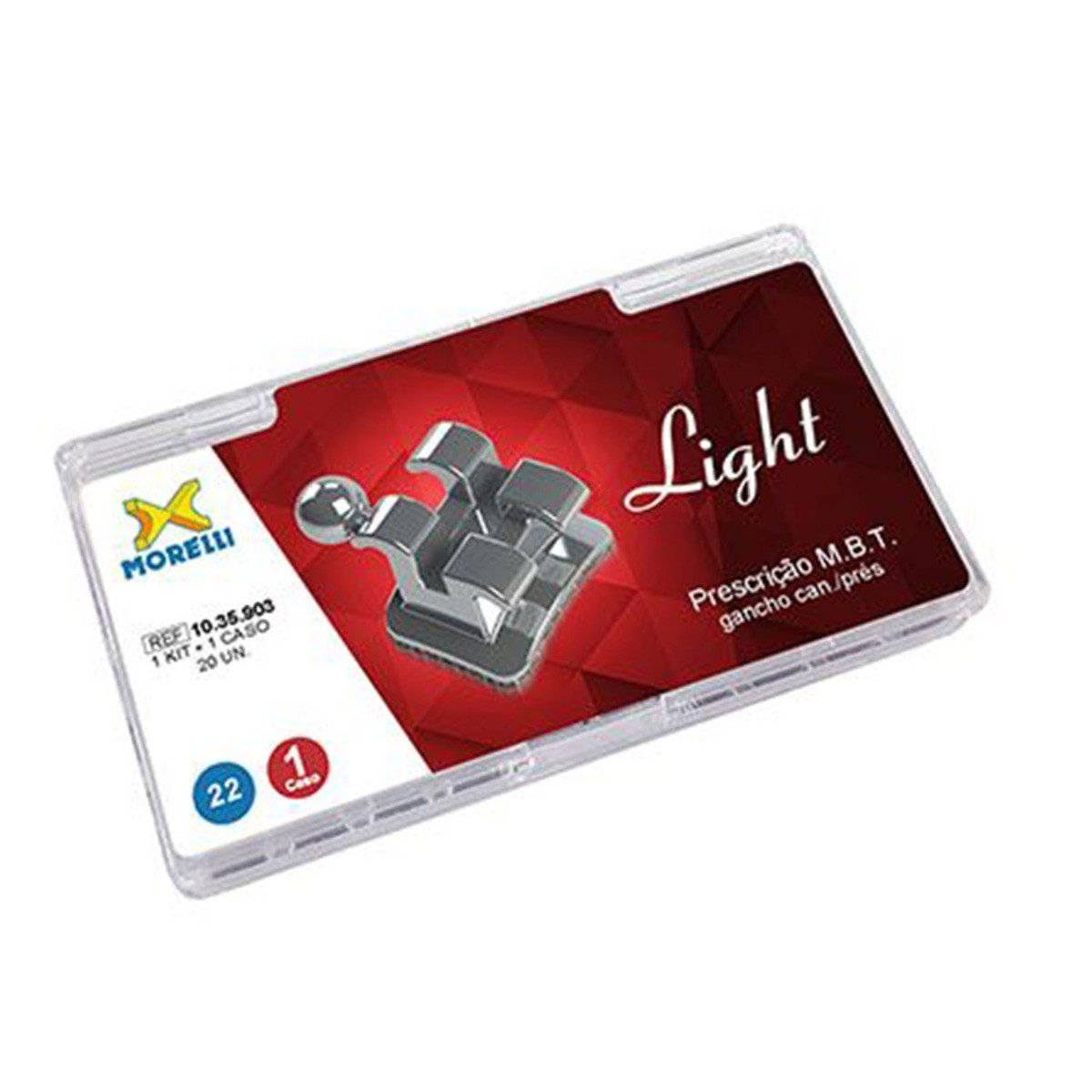 Morelli Metal Bracket Kit 01 with hook in protective case, featuring durable metal brackets for versatile mounting and support.
