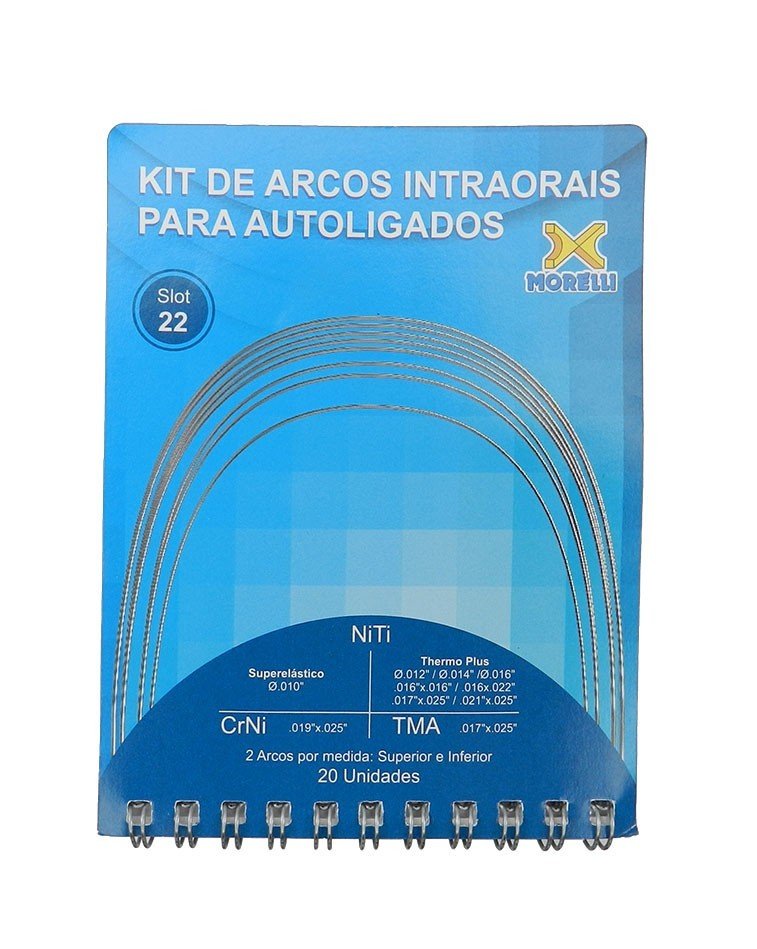 Morelli Nickel Titanium Wires set for SL Brackets (SLB), orthodontic archwires for dental appliances, high-quality orthodontic materials