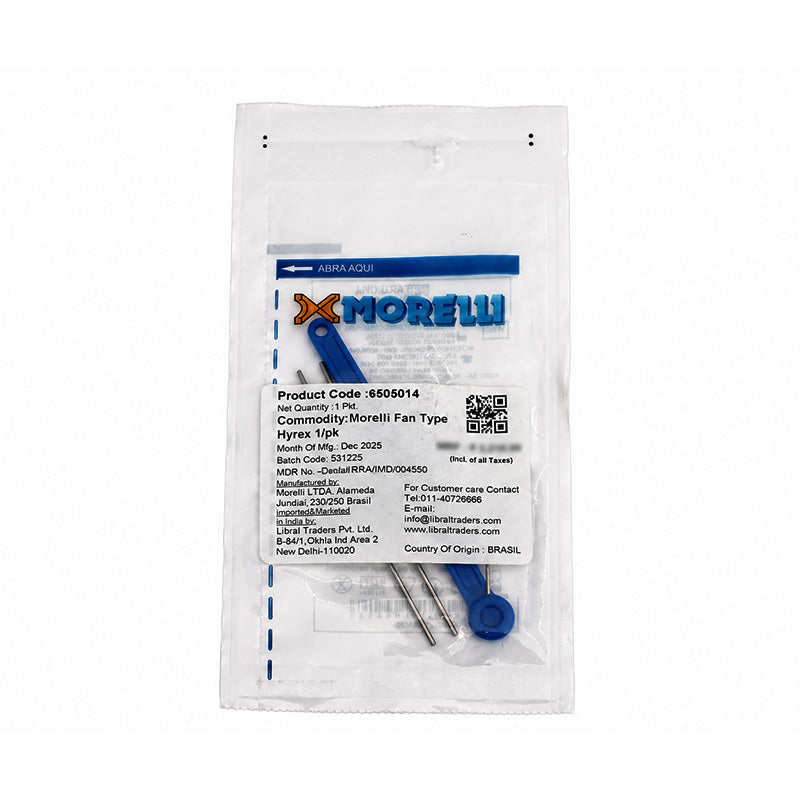 Morelli Hyrex Expansion Screw Rapid Fan Type 13mm, dental implant rapid expander tool with metal screw design.