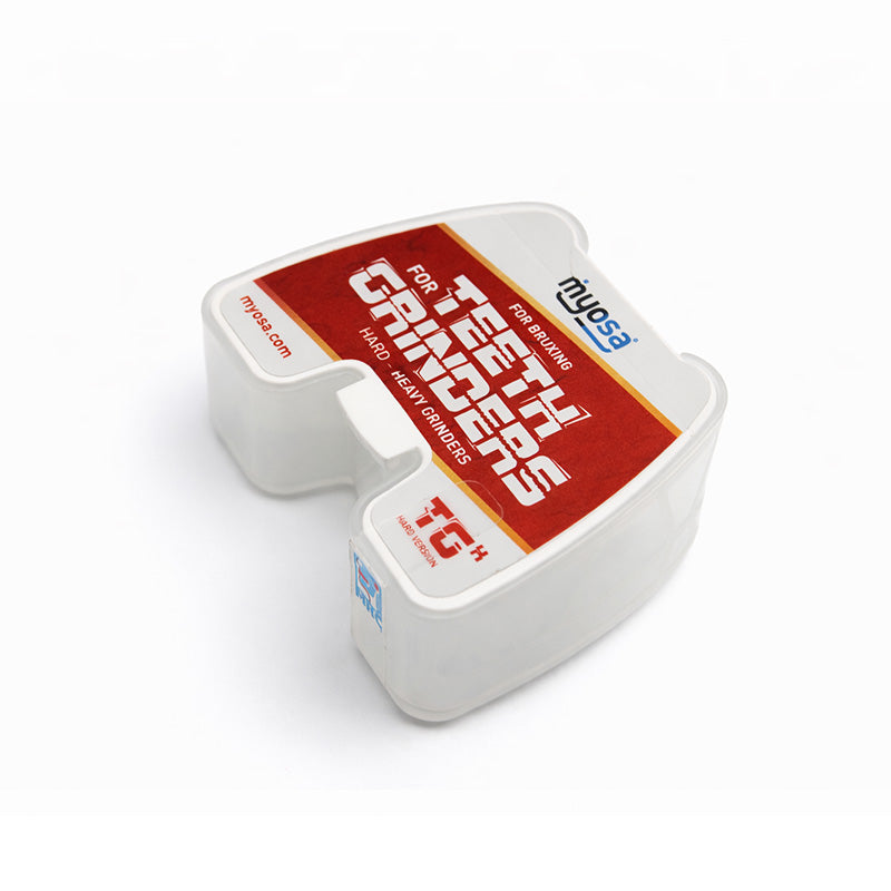 Hard MRC Myosa teeth grinder trainer appliance from Myofunctional Research Co. designed for teeth grinding therapy.