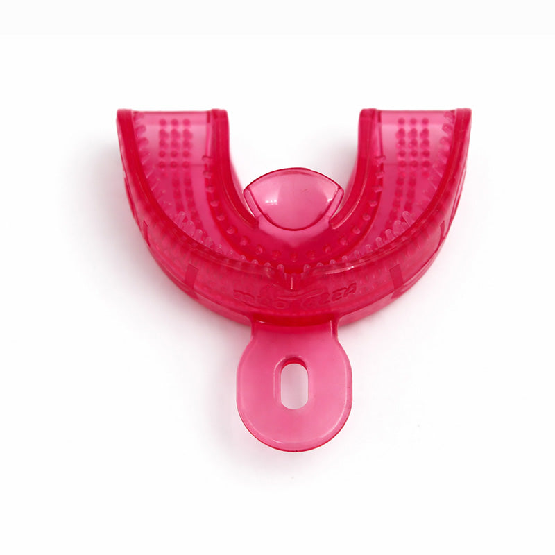 Pink MRC Myotalea Myochew trainer appliance from Myofunctional Research Co., used for oral muscle training and splint therapy.