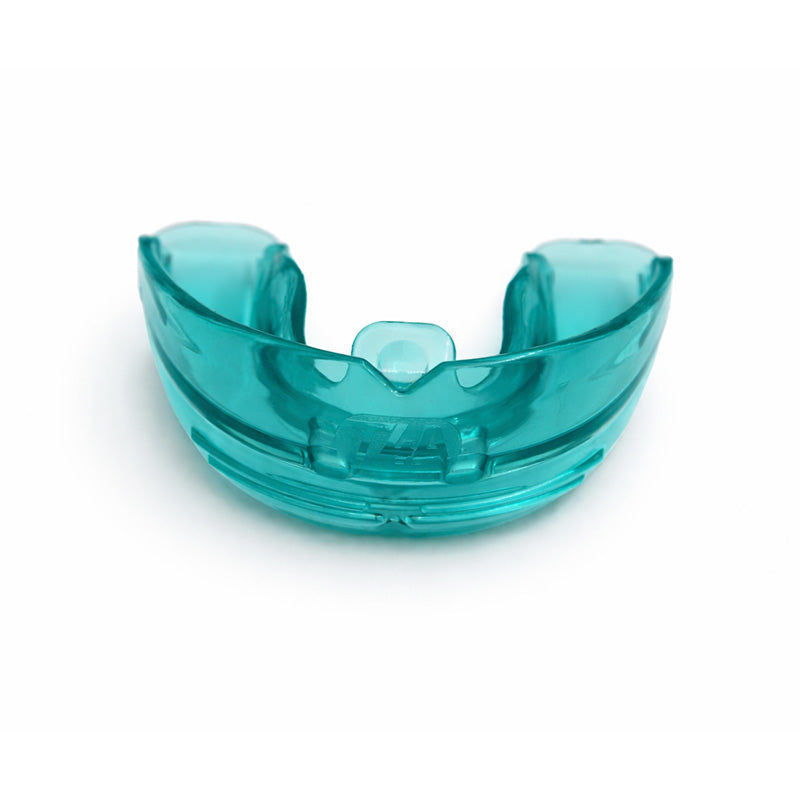 Large blue MRC Trainer for Alignment T4A Phase 1 by Myofunctional Research Co. appliance for dental and jaw alignment.