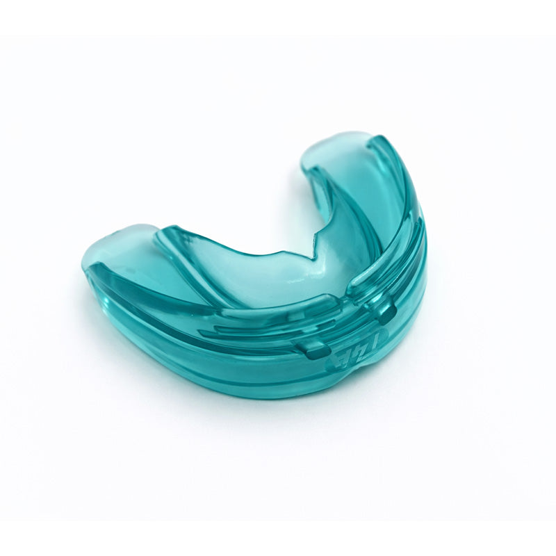 Large blue MRC Trainer for Alignment T4A Phase 1 by Myofunctional Research Co., showing the appliance used for dental and jaw alignment.