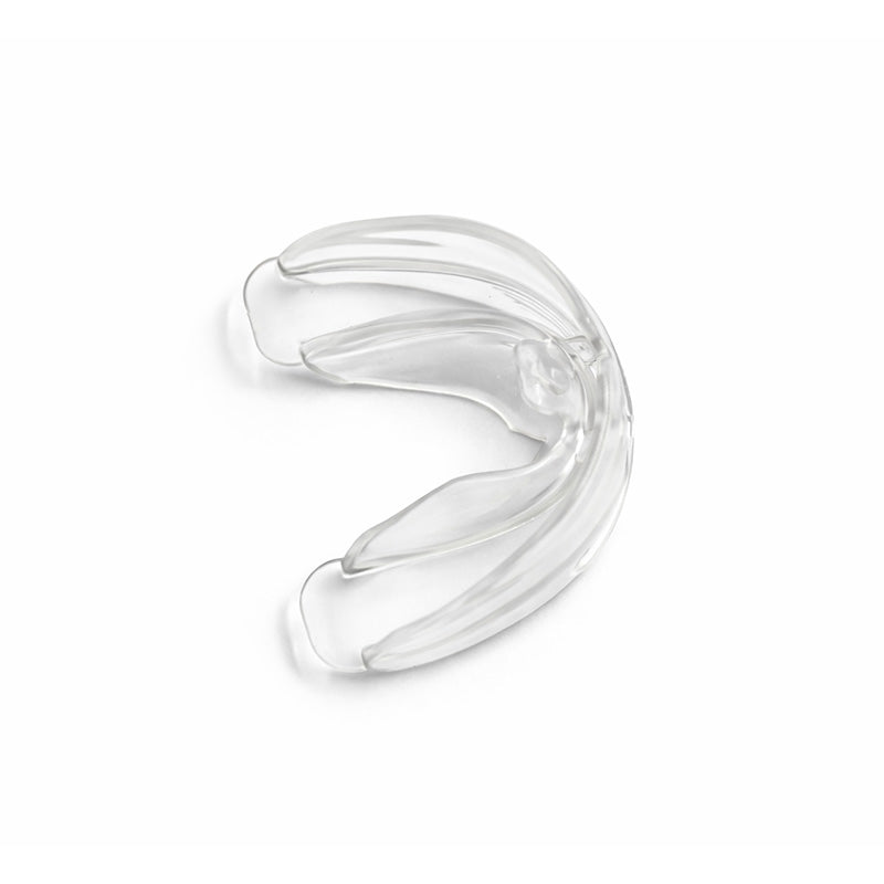 Myofunctional Research Co. T4A Phase 1 Large Clear MRC Trainer for dental and jaw alignment, shown in the image.